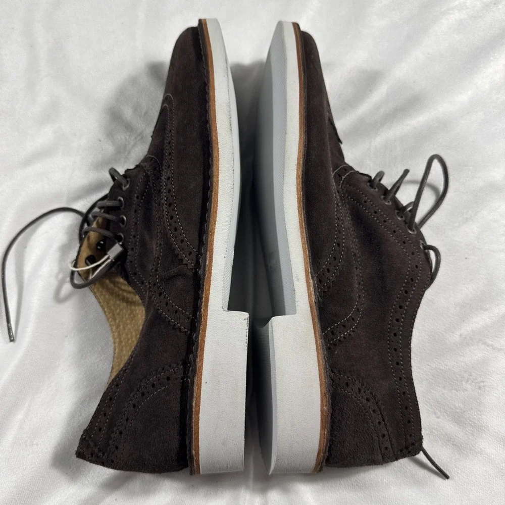 Cantarelli Mens Lace-Up Shoes 45 IT / US 12 Dark Brown Suede Made In Italy‎ $249